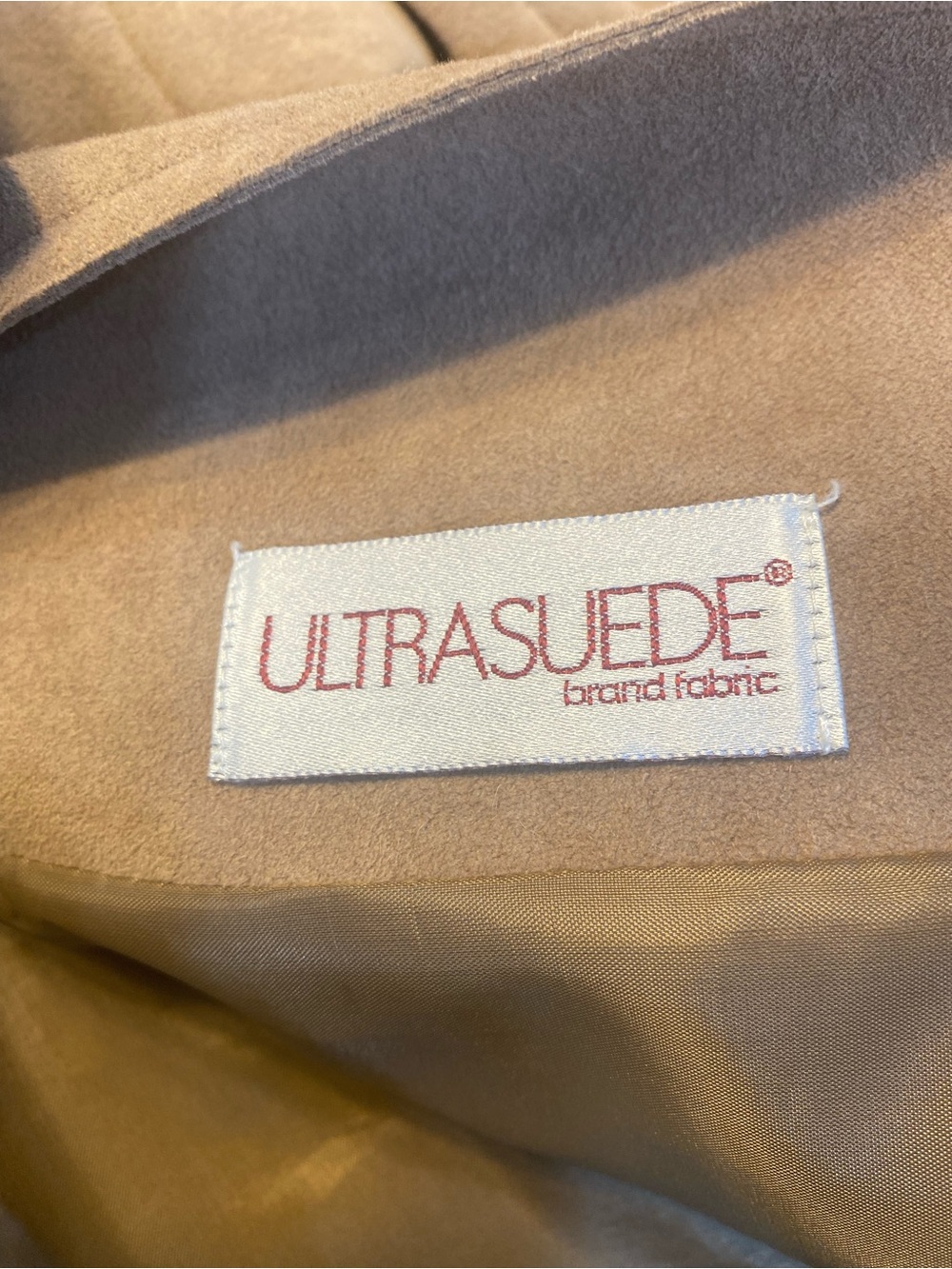Vintage Russell Taylor Tan Suede-Look Women's Jacket - Picture 6 of 11
